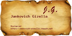 Jankovich Gizella névjegykártya